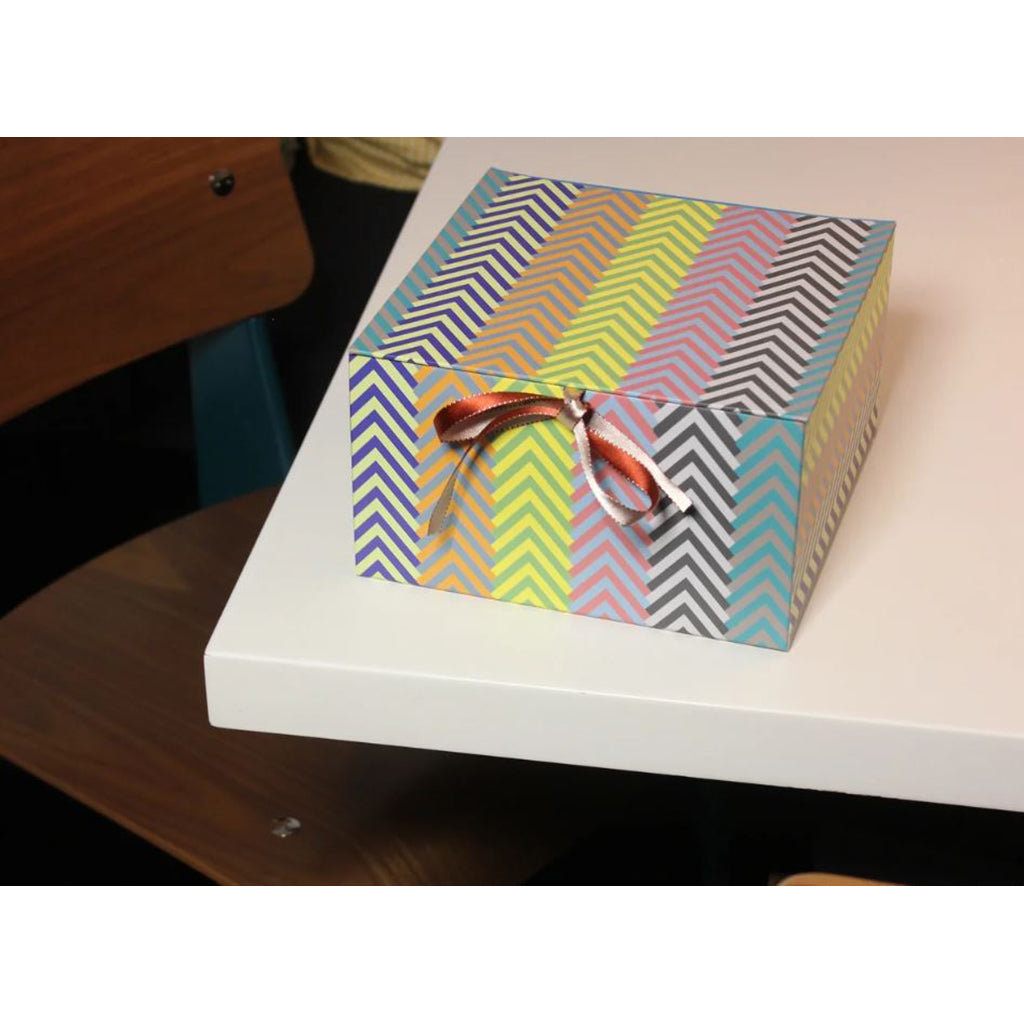 Daisy Boxes, Medium Box - Stripes Multi