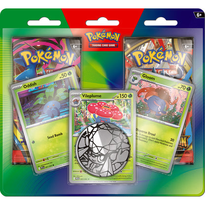 Pokémon Enhaced 2-pak blister 2026 - Oddish, Gloom og Vileplume