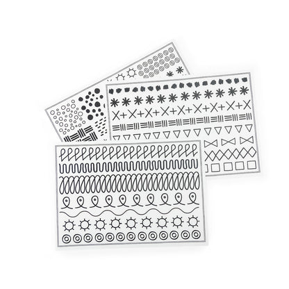 Moulin Roty - Kidywolf Drawing Templates, 24 pcs - Les Toupitis