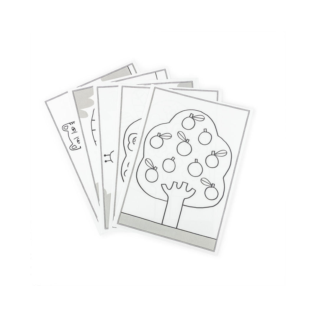 Moulin Roty - Kidywolf Drawing Templates, 24 pcs - Les Toupitis