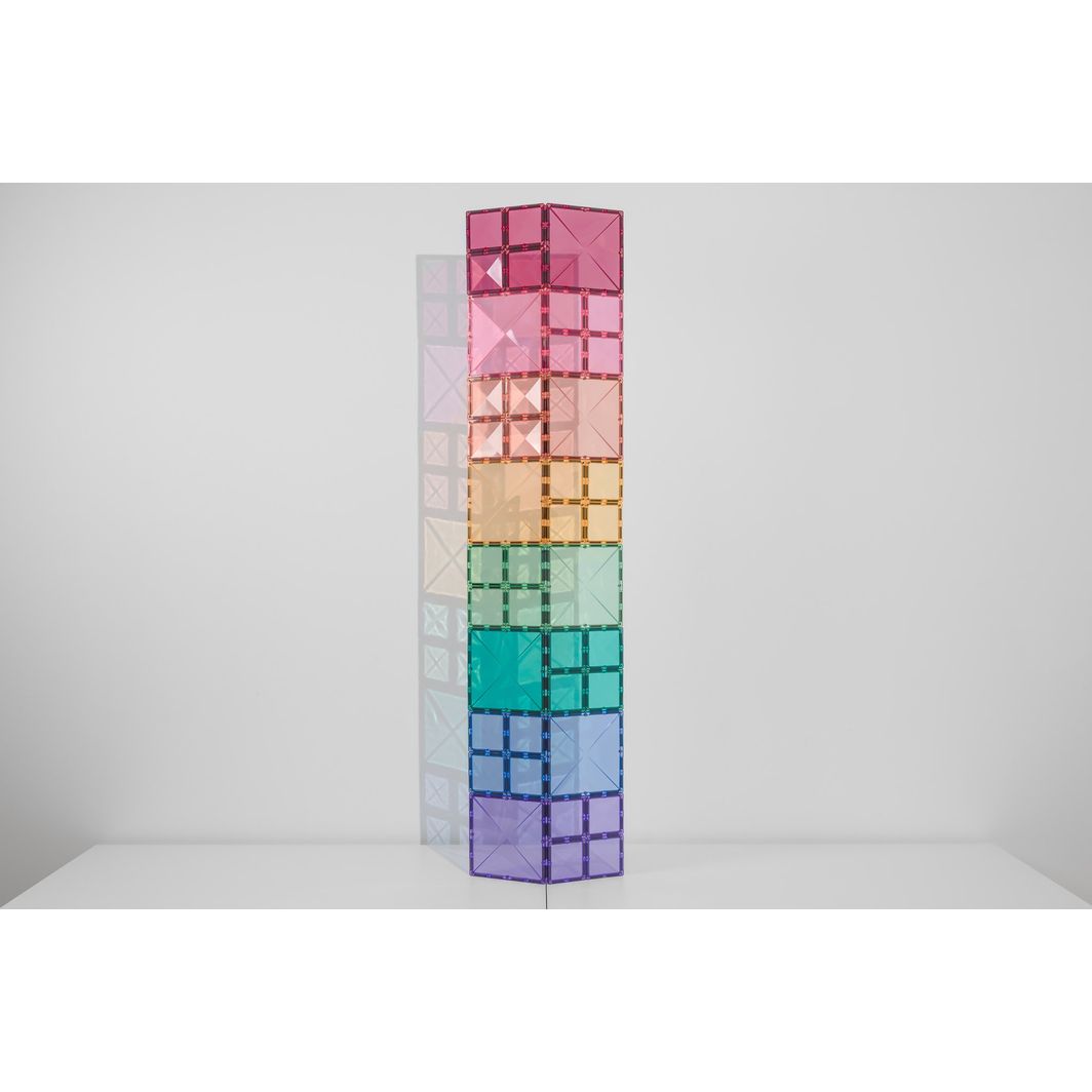 Connetix Square Pack, Magnetic Building Set with 40 Pieces - Pastel
