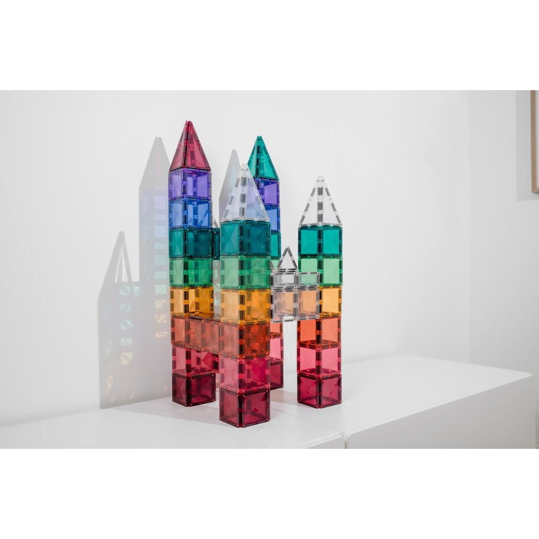 Connetix Square Pack, Magnetic Building Set with 40 Pieces - Pastel