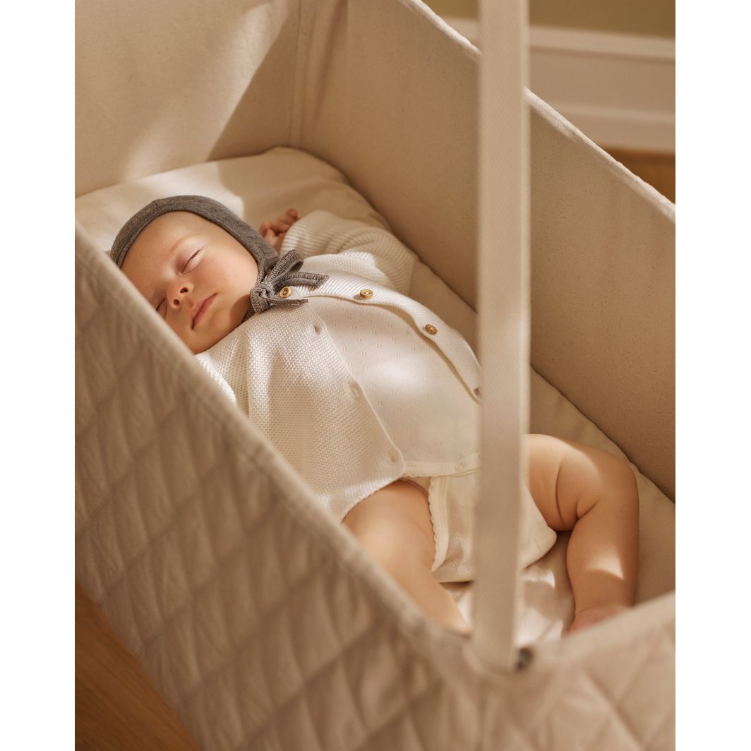 Moonboon Fitted Sheet for Cradle or Baby Hammock, Nature