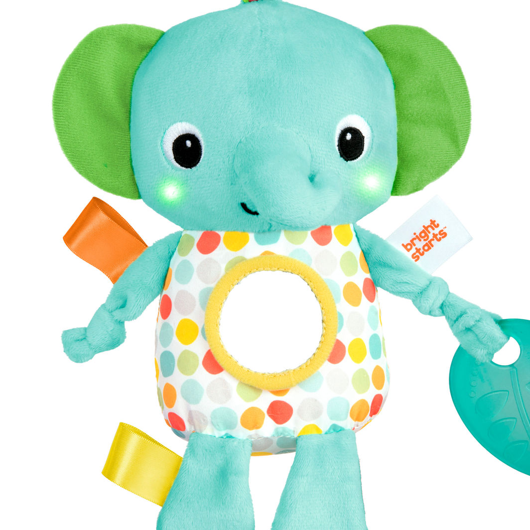 Bright Starts Activity Toy with Lights and Sounds, Glowing Friend – Elephant