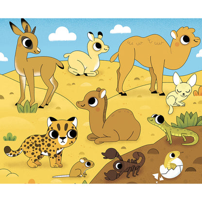 Auzou Coloring Book, Paint with Water, Baby Animals