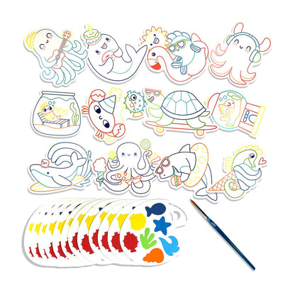 Ooly Watercolor Set, Ocean Pals – Playful Painters