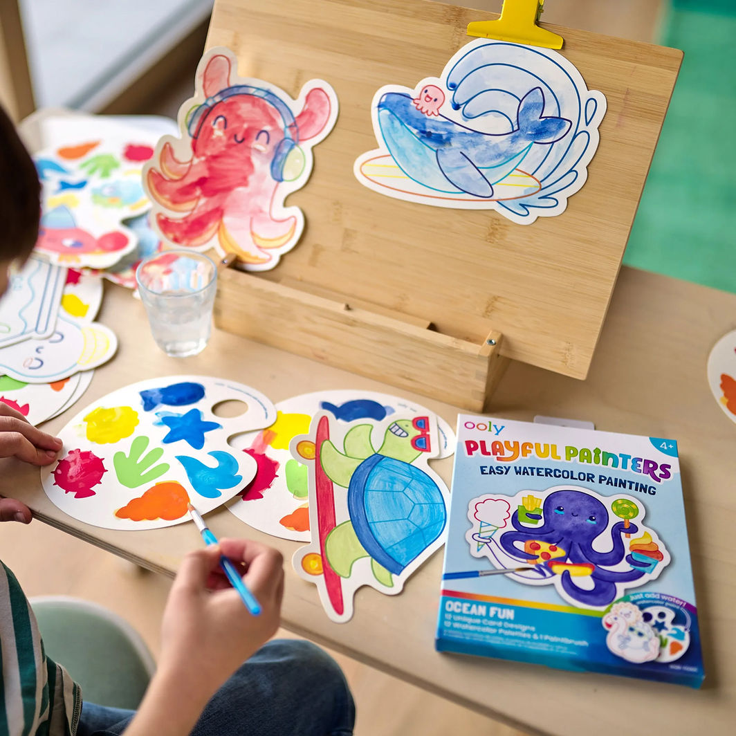 Ooly Watercolor Set, Ocean Pals – Playful Painters