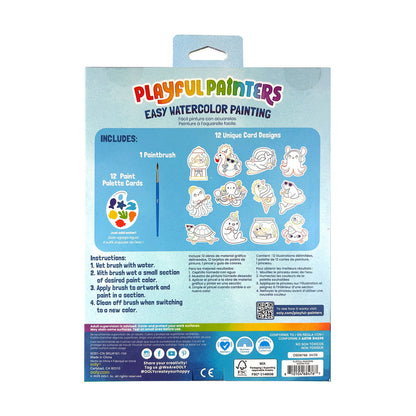 Ooly Watercolor Set, Ocean Pals – Playful Painters