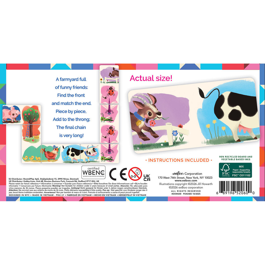 eeBoo Game, Domino - The Farm