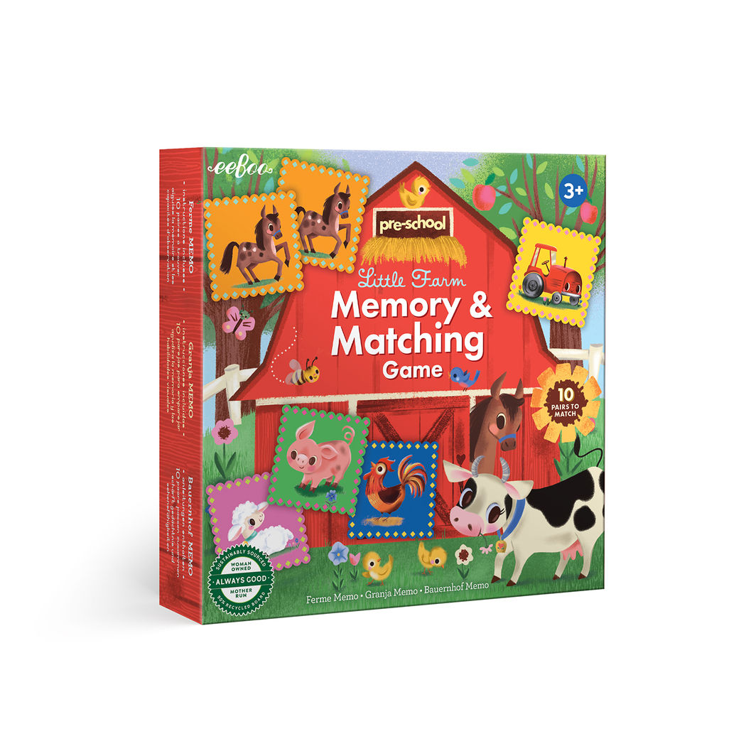 eeBoo Memory Game, The Farm