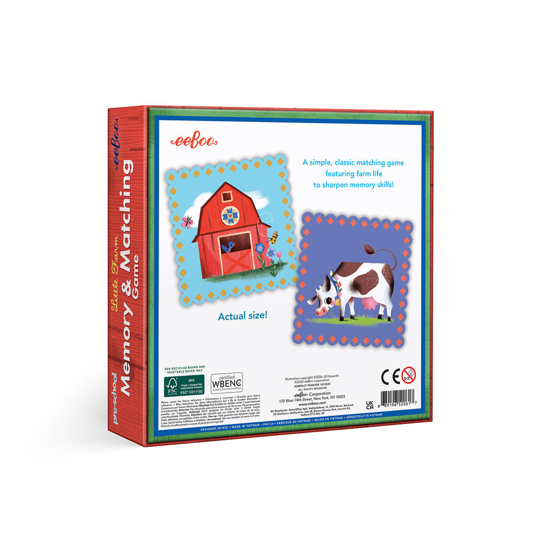 eeBoo Memory Game, The Farm