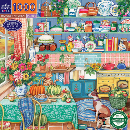 eeBoo Puzzle 1000 pieces, Harvest Kitchen
