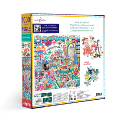 eeBoo Puzzle 1000 pcs, Sweet Shoppe
