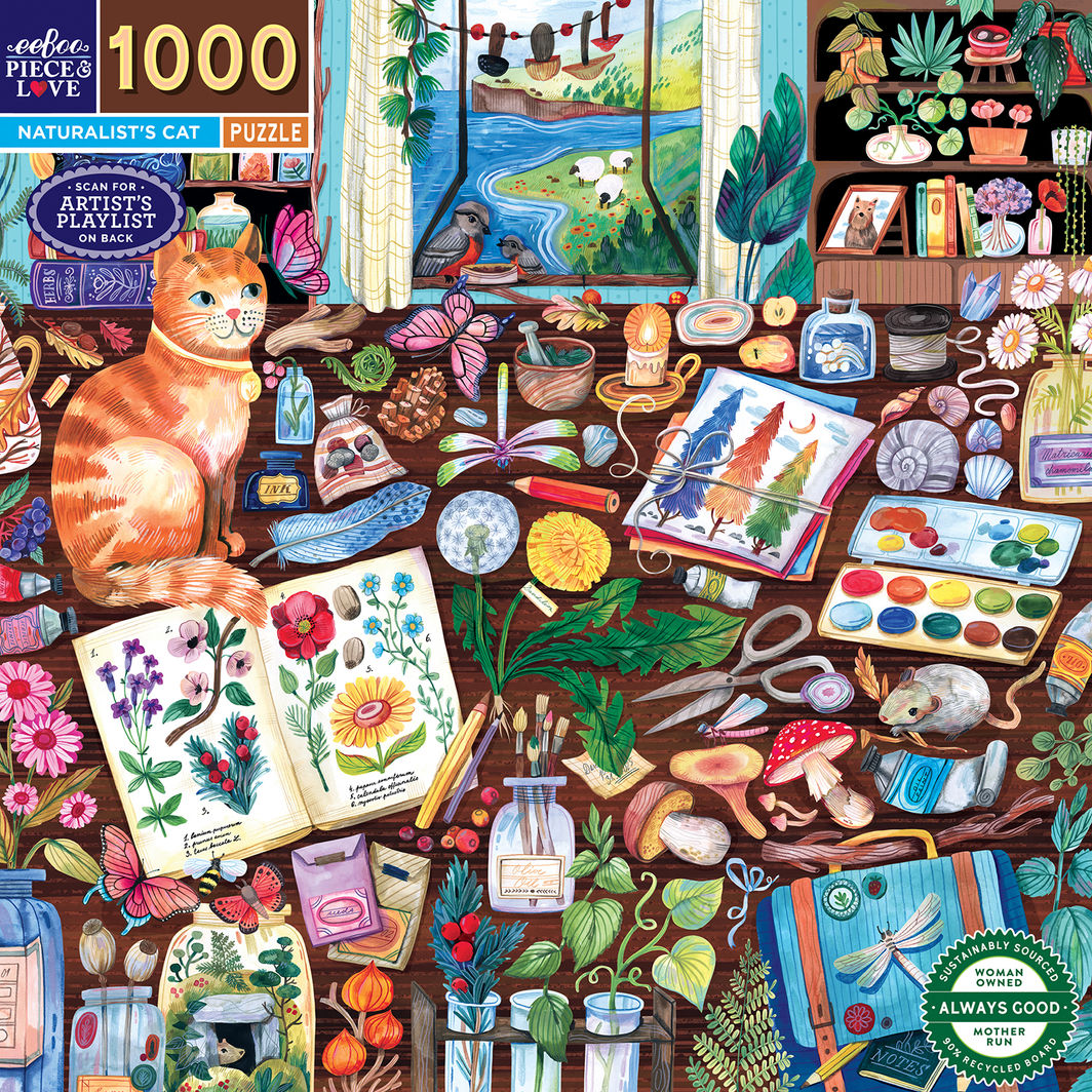 eeBoo Puzzle 1000 Pieces, Naturalist&