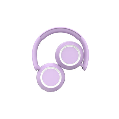 Lalarma Wireless Headphones with Lights for Teenagers and Kids - Purple