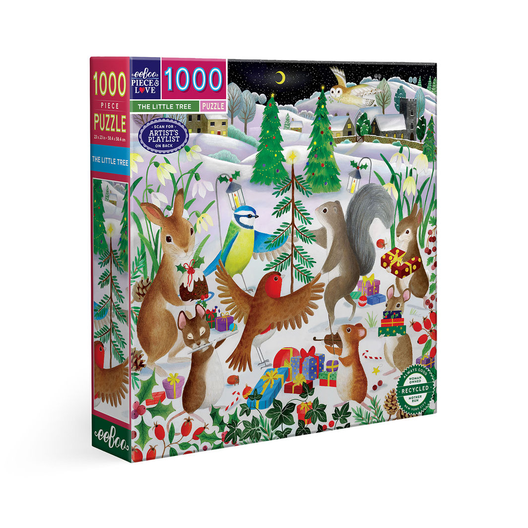 eeBoo Puzzle with 1000 Pieces - The Little Christmas Tree