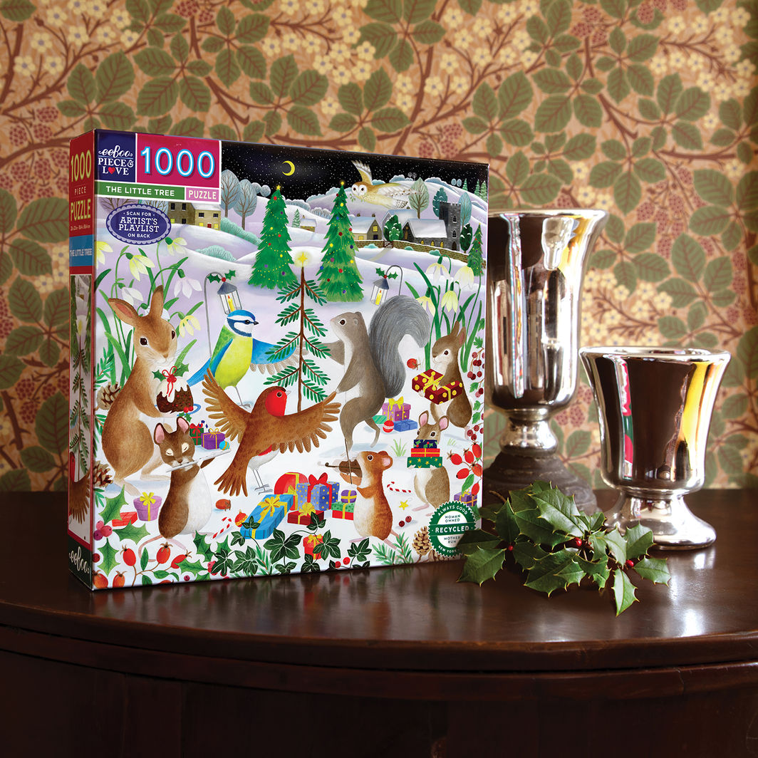 eeBoo Puzzle with 1000 Pieces - The Little Christmas Tree
