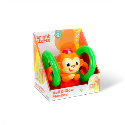 Bright Starts Baby Toy, Roll &amp; Glow Monkey