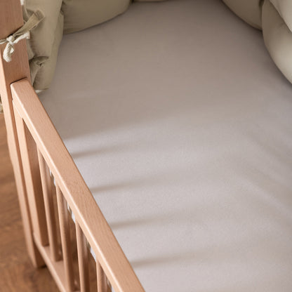 Sebra Waterproof Fitted Sheet for Crib 40 x 85 cm - White