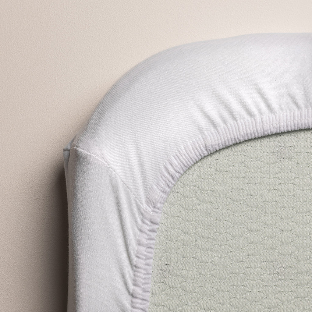 Sebra Waterproof Fitted Sheet for Crib 40 x 85 cm - White