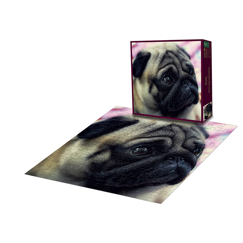 Change Our Globe Puzzle, Pug - 100 Pieces
