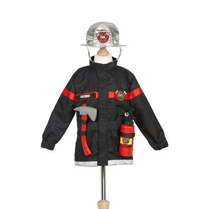 Souza Firefighter Costume with Equipment, Size 4–7 Years