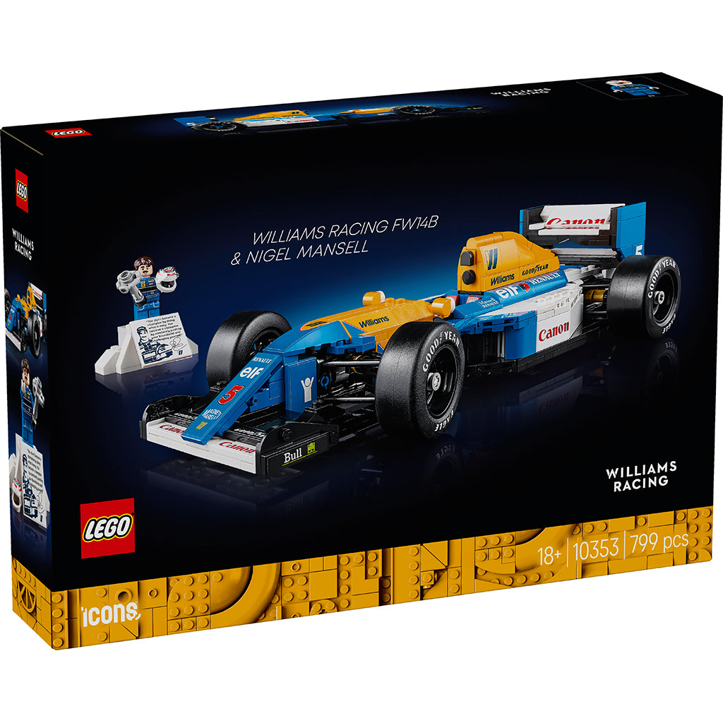 LEGO® Icons, Williams Racing FW14B and Nigel Mansell