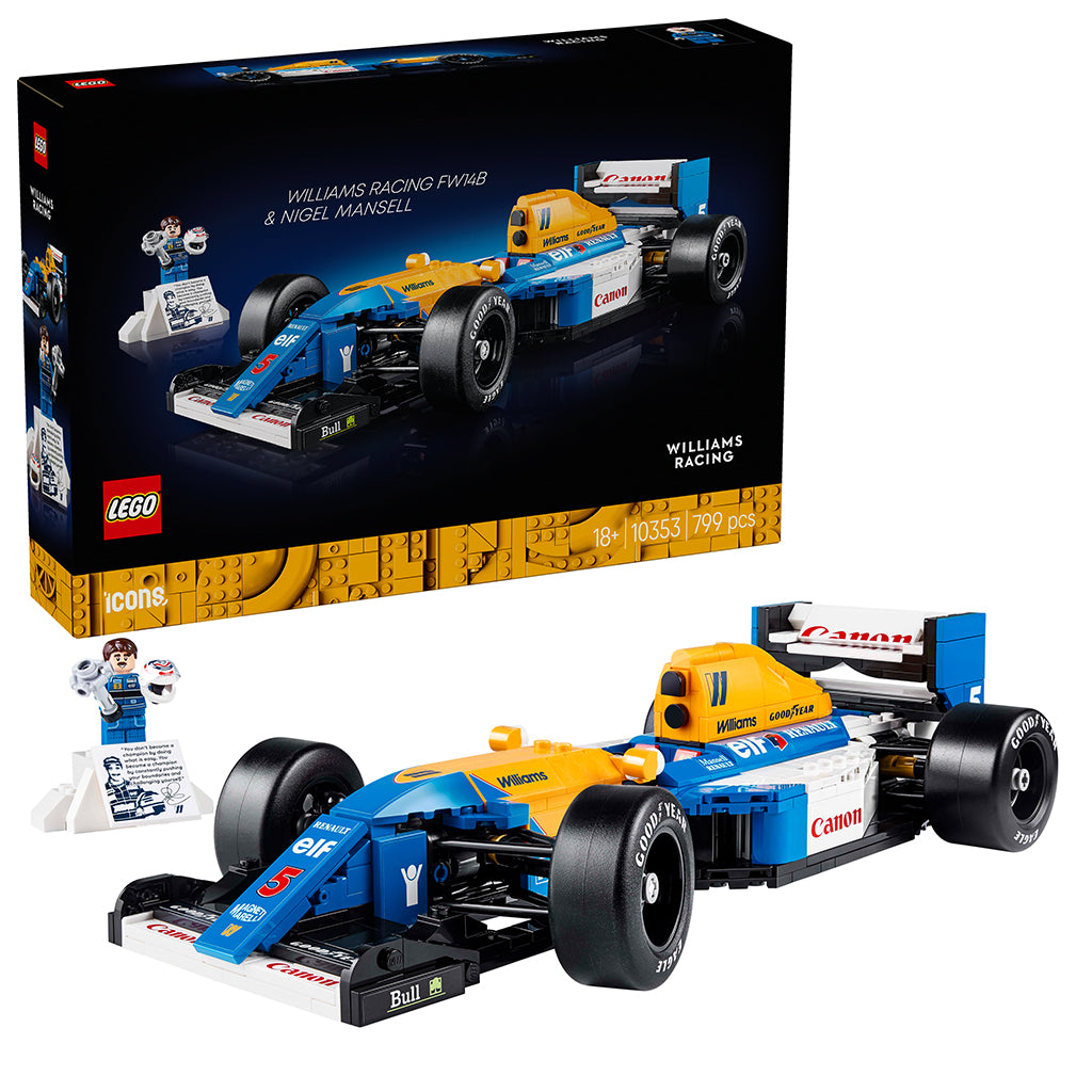 LEGO® Icons, Williams Racing FW14B and Nigel Mansell