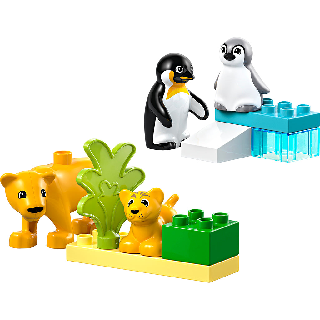 LEGO® DUPLO® Town, Wild Animal Families: Penguins and Lions