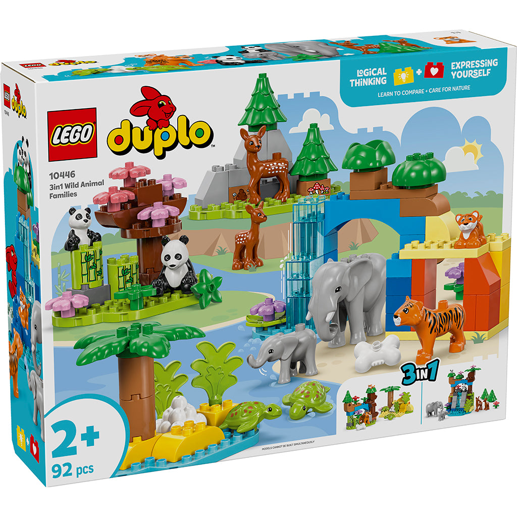 LEGO® DUPLO® Town, 3-in-1 Wild Animal Families