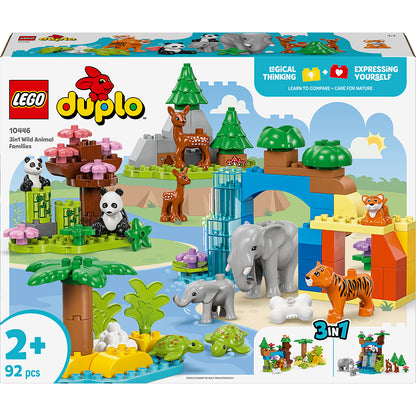 LEGO® DUPLO® Town, 3-in-1 Wild Animal Families