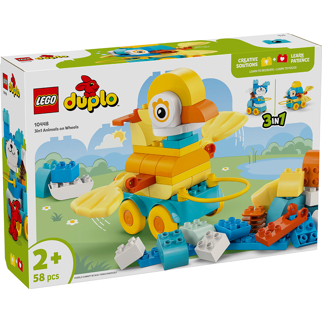 LEGO® DUPLO® Town, 3-in-1 Animals on Wheels