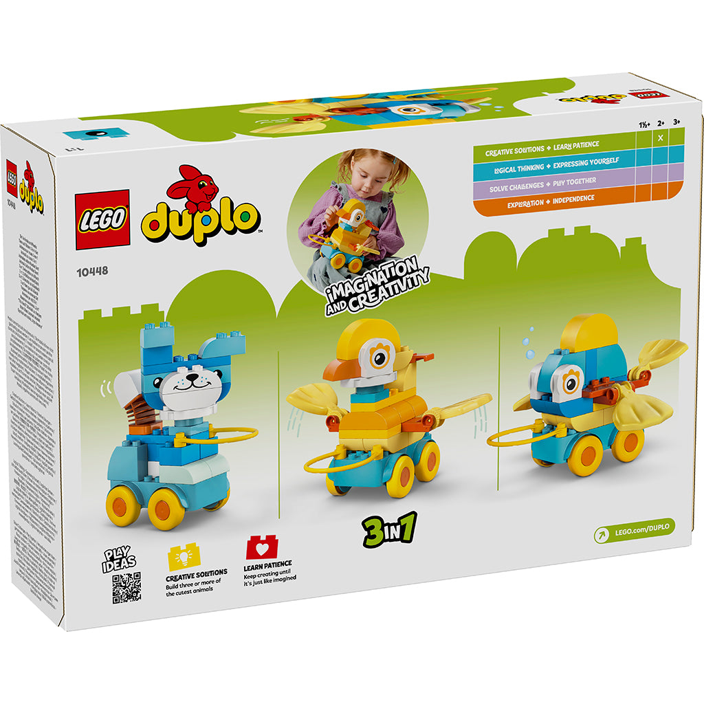 LEGO® DUPLO® Town, 3-in-1 Animals on Wheels