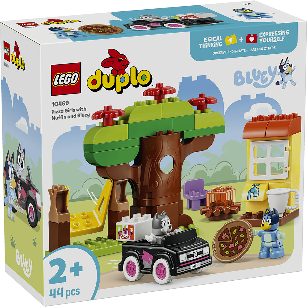 LEGO® DUPLO® Bluey Pizza-piger med Muffin og Bluey 