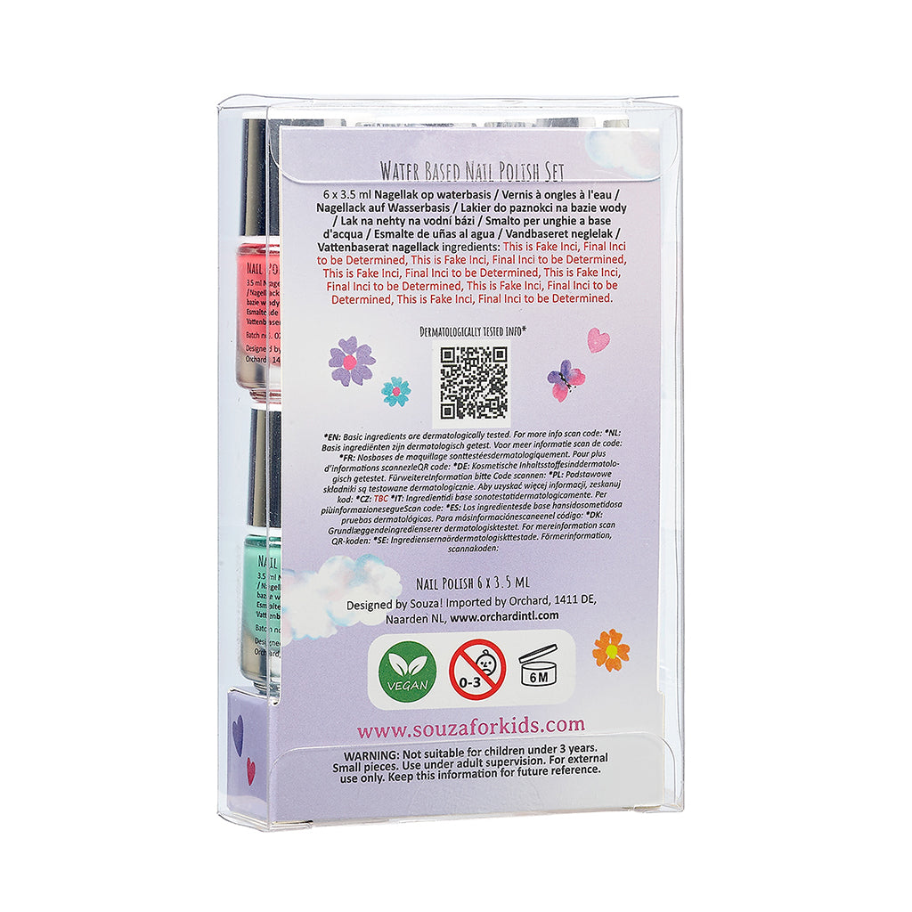 Souza Nail Polish Set for Kids, 6 pcs - Party