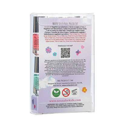 Souza Nail Polish Set for Kids, 6 pcs - Party