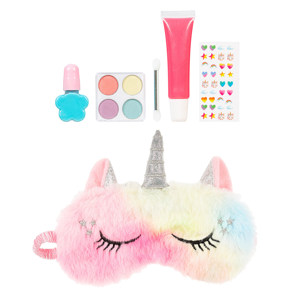 Souza Makeup Set for Kids, Gift Box with Makeup and Sleep Mask - Unicorn Sleepover