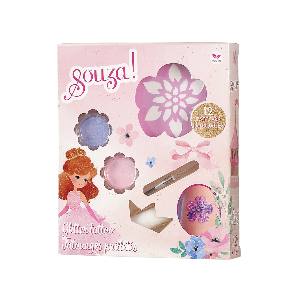 Souza glitter tatoveringssæt, Prinsesse