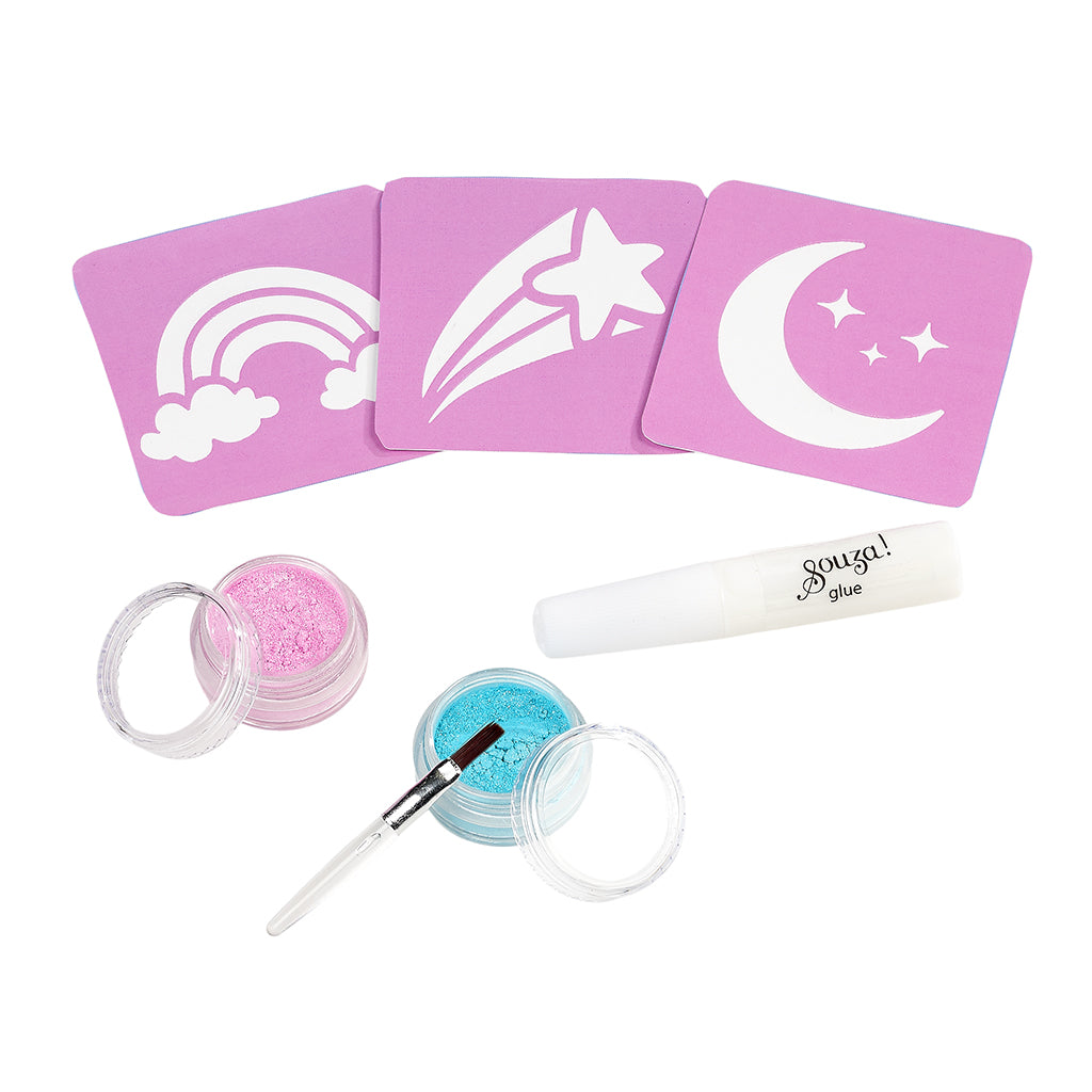 Souza Glitter Tattoo Set, Unicorn