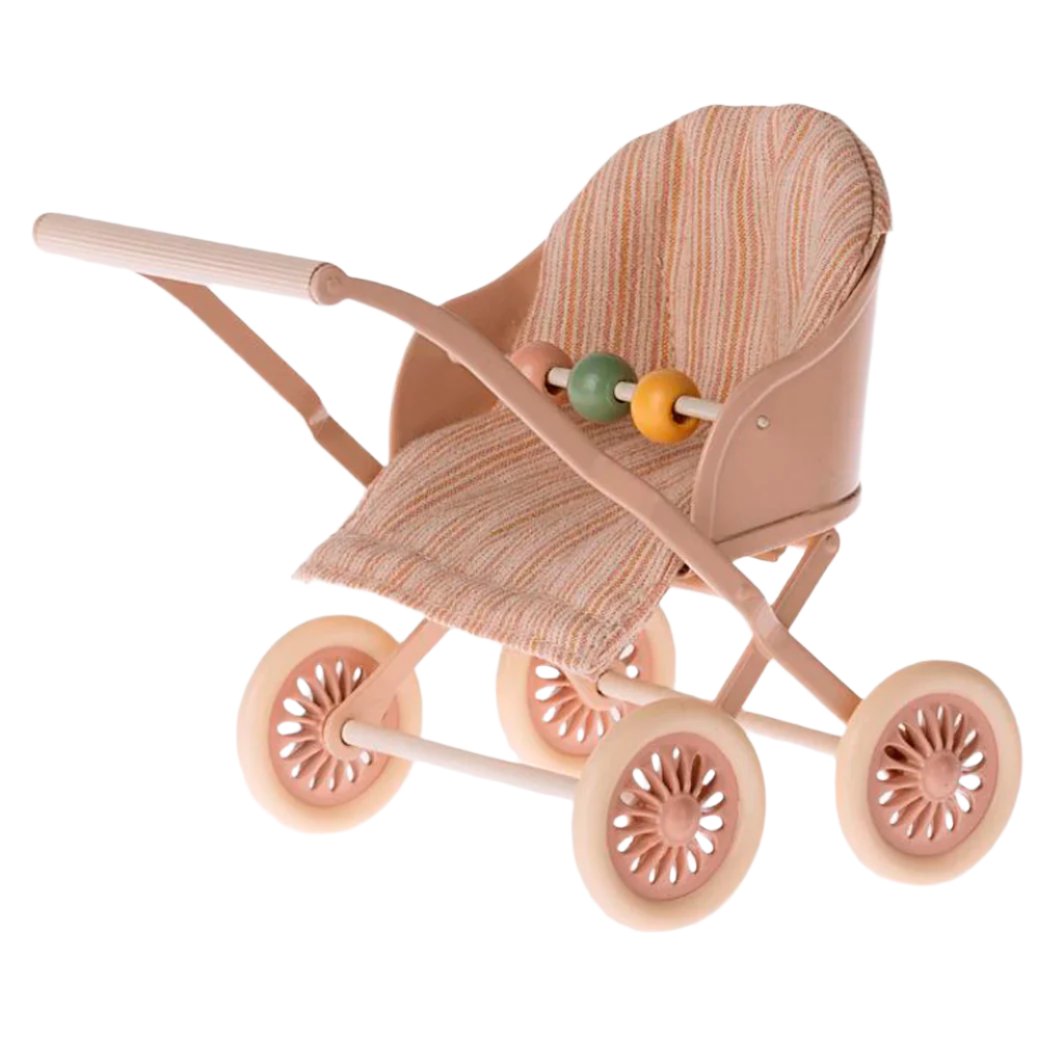 Maileg Accessories for Baby Mice, Stroller - Rose