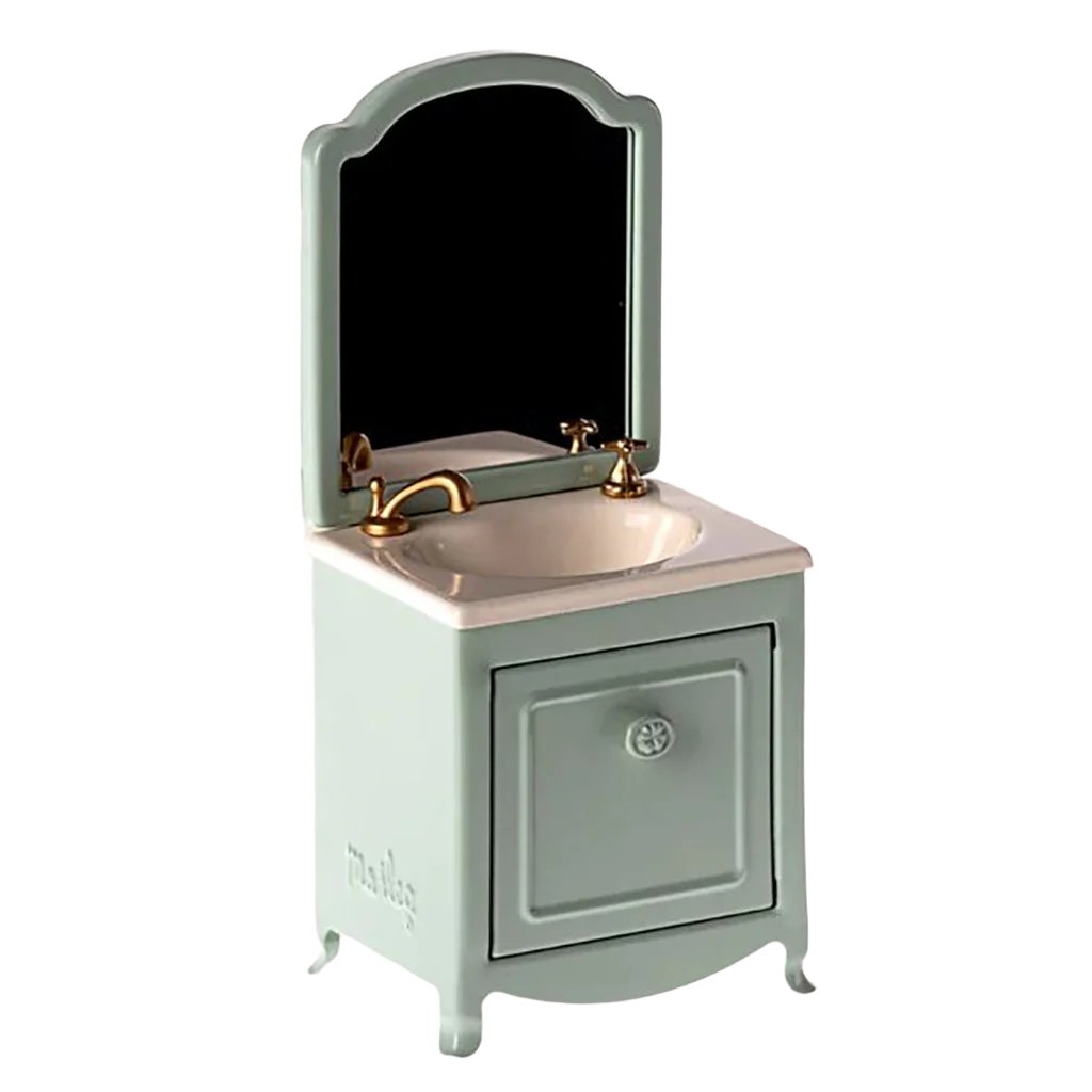 Maileg Doll Accessory, Miniature Bathroom Furniture for Mice - Mint
