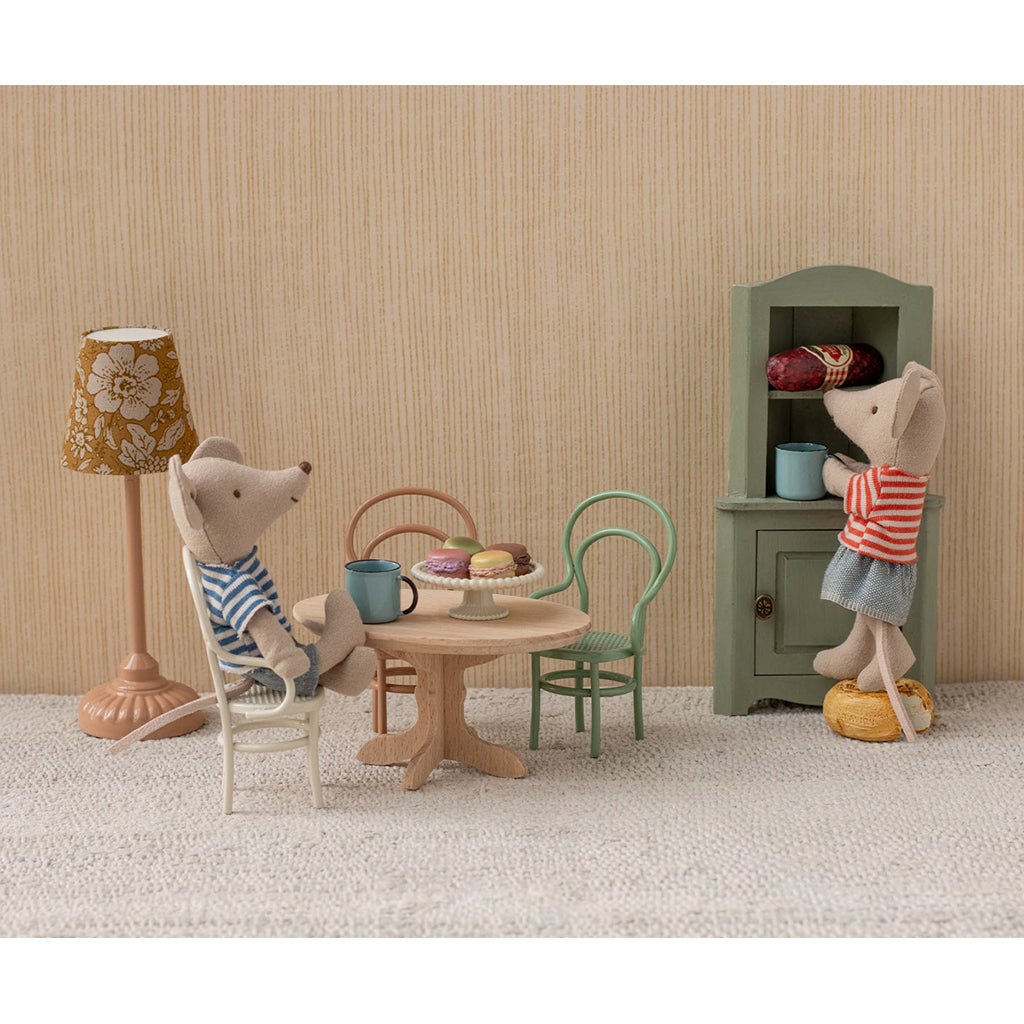 Maileg Doll Accessory, Oval Dining Table for Mice - Natural