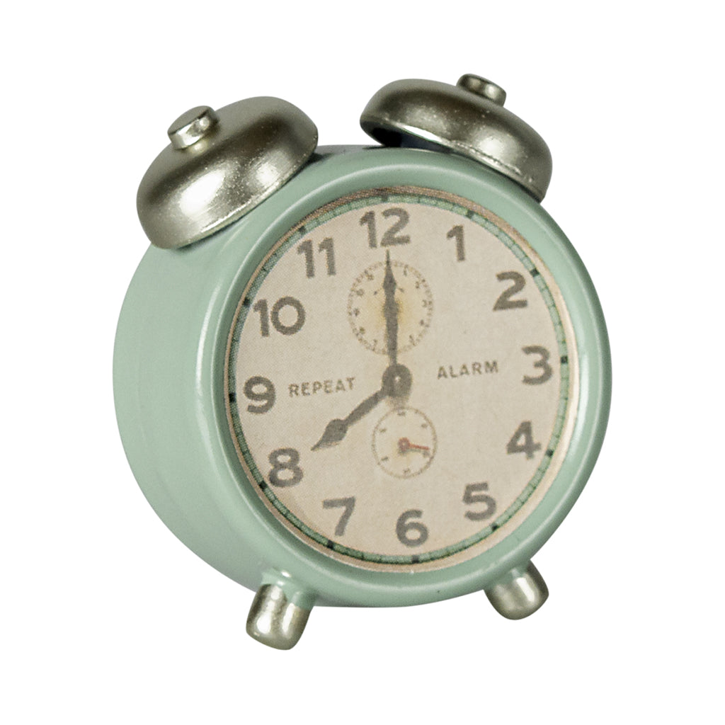 Maileg Doll Accessories for Mice, Alarm Clock - Mint