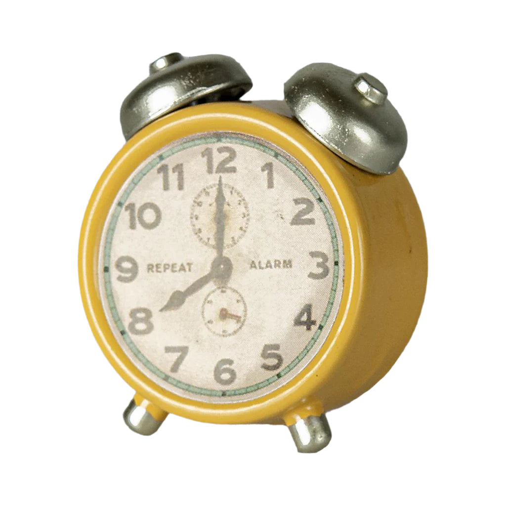 Maileg Doll Accessories for Mice, Alarm Clock - Yellow