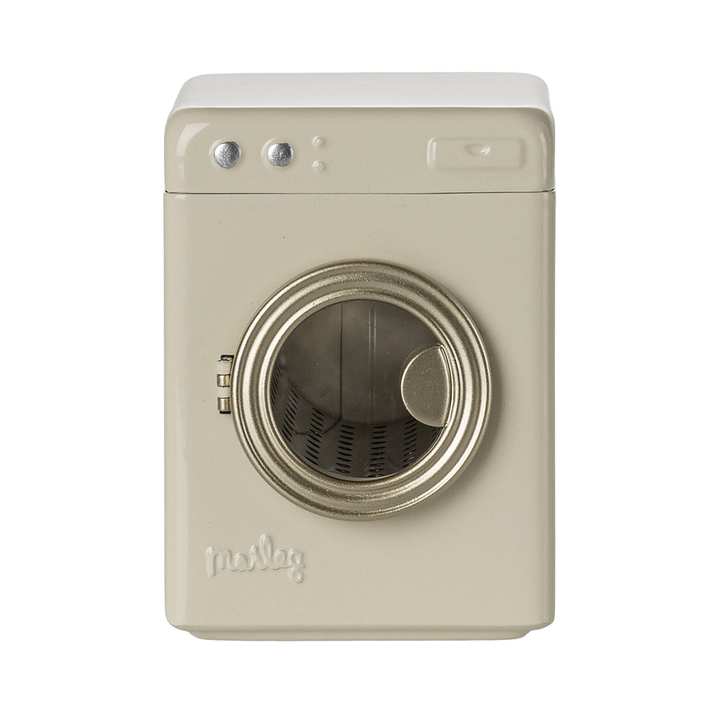 Maileg dukketilbehør til mus, Vaskemaskine - Råhvid