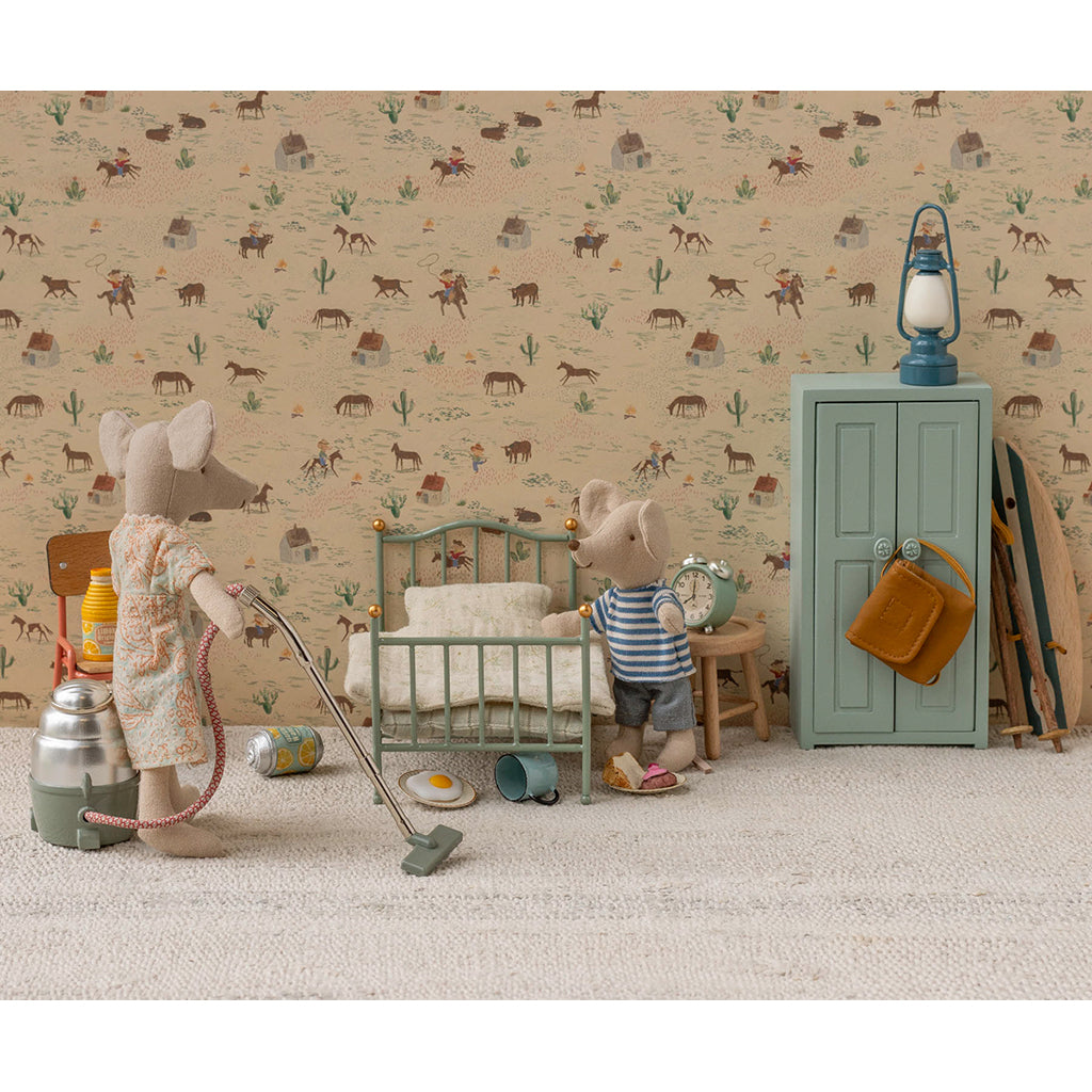 Maileg Doll Accessory, Vintage Mouse Bed - Mint