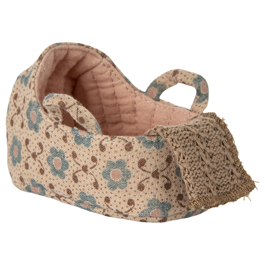 Maileg Accessories for Mice, Doll Carrycot for Baby Mouse - Pink