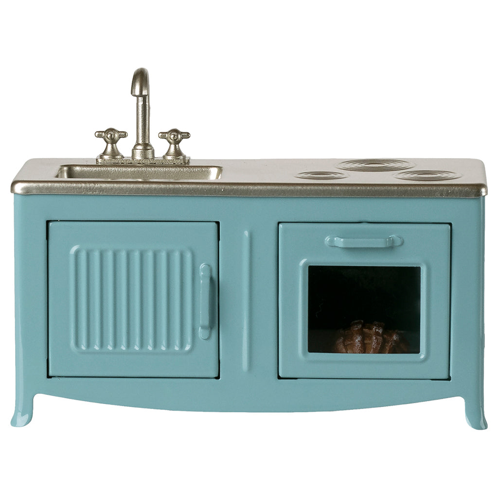 Maileg Doll Accessories, Kitchen for Mice - Blue