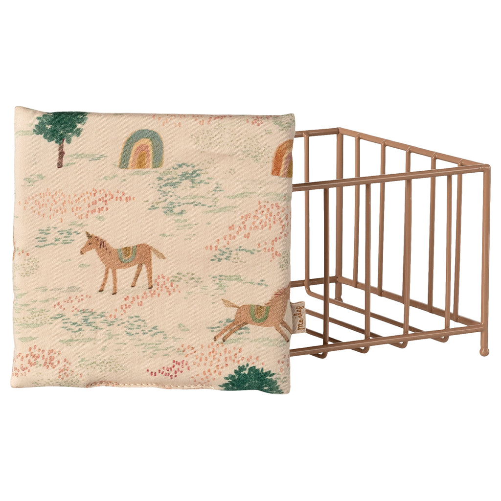 Maileg Accessories for Micro Rabbits, Playpen - Dark Pink