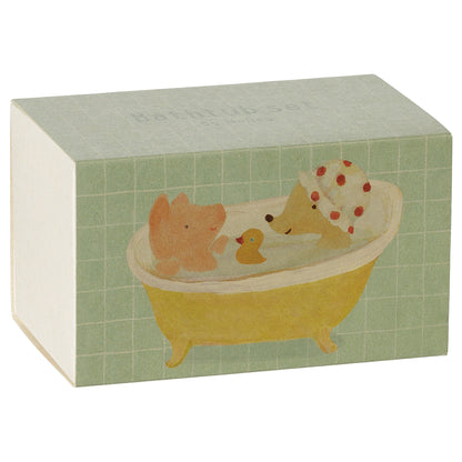Maileg Bathtub Set for Mice, Yellow
